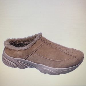 Carol Wright’s “Gail” faux Sherpa microsuede clog